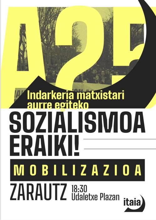 Urola Kostako Itaiak deitutako Azaroaren 25eko mobilizazioa