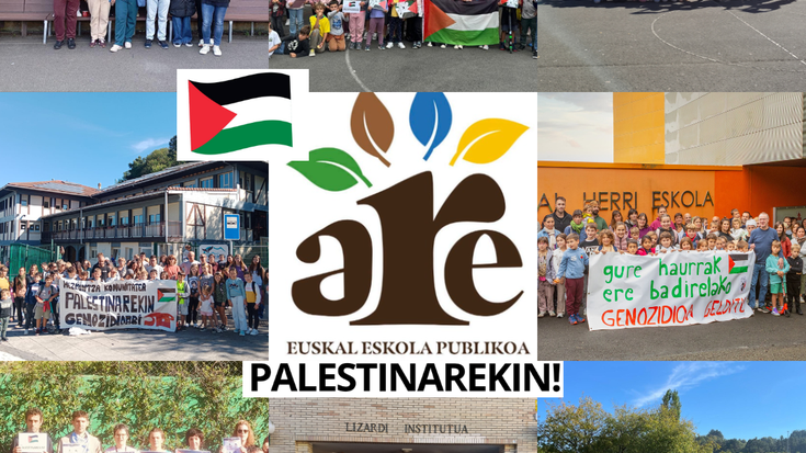 Lizardiko ikasle, irakasle eta gurasoak ere Palestinarekin