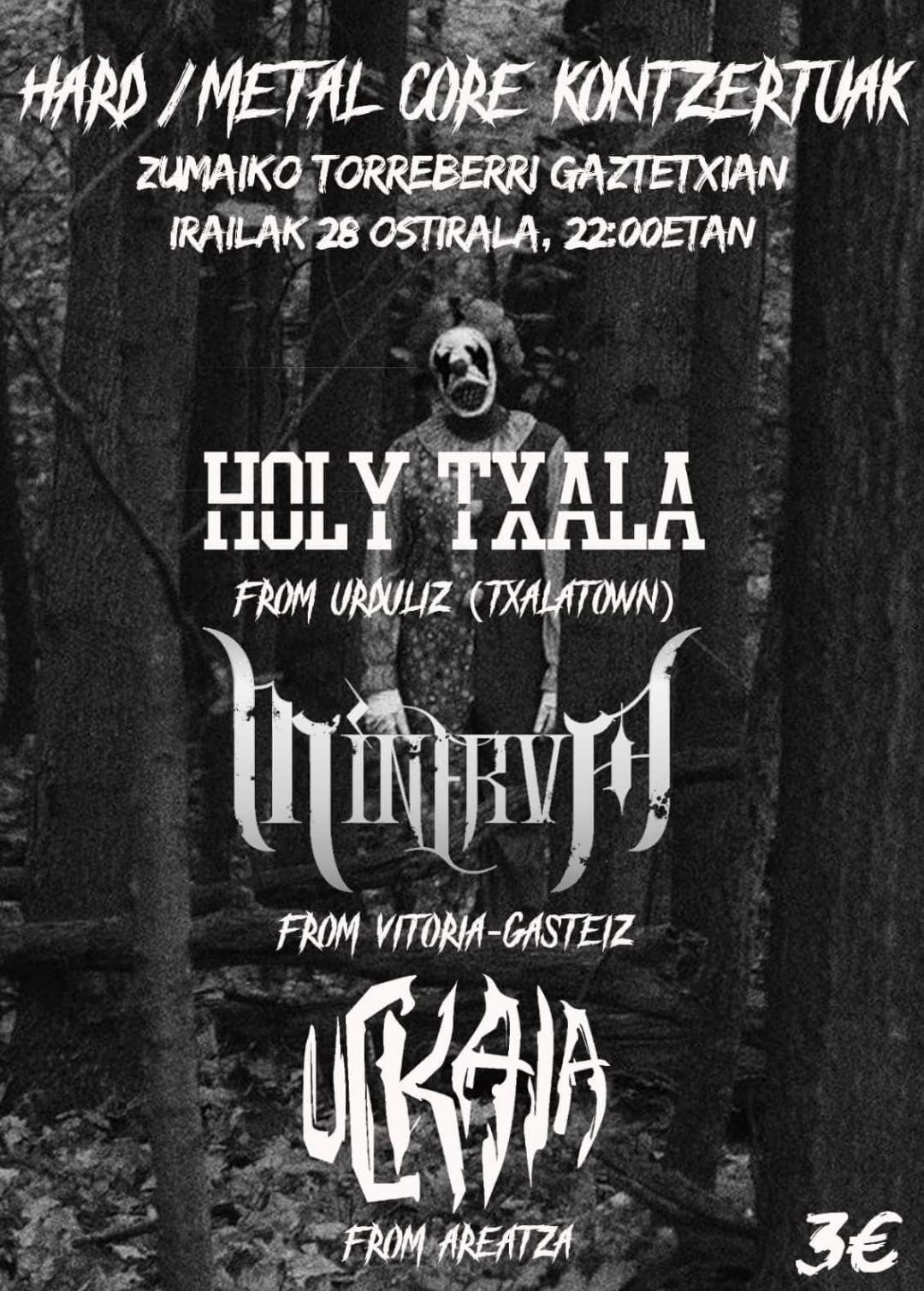 Hardcore eta metalcore doinuek hartuko dute gaztetxea