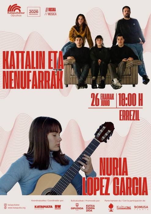 Kontzertuak: Kattalin eta Nenufarrak nahiz Nuria Lopez Garcia