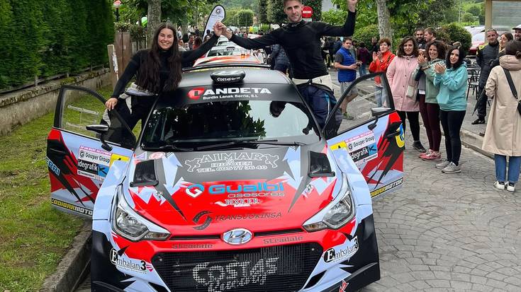 Aitzol Apalantzak irabazi du San Migel Rallysprinta, eta Alazne Apalantza izan da bigarren