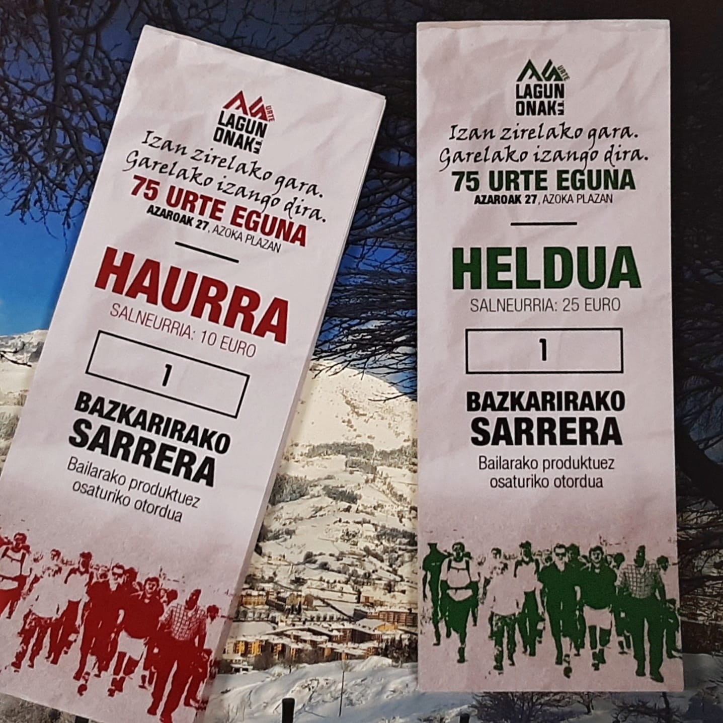 Salgai daude azaroaren 27ko bazkarirako txartelak