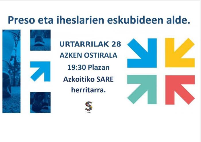 Presoen eta iheslarien eskubideen aldeko elkarretaratzea