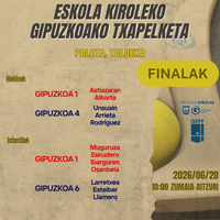 Pilota: Eskola Kiroleko Gipuzkoako txapelketako finalak
