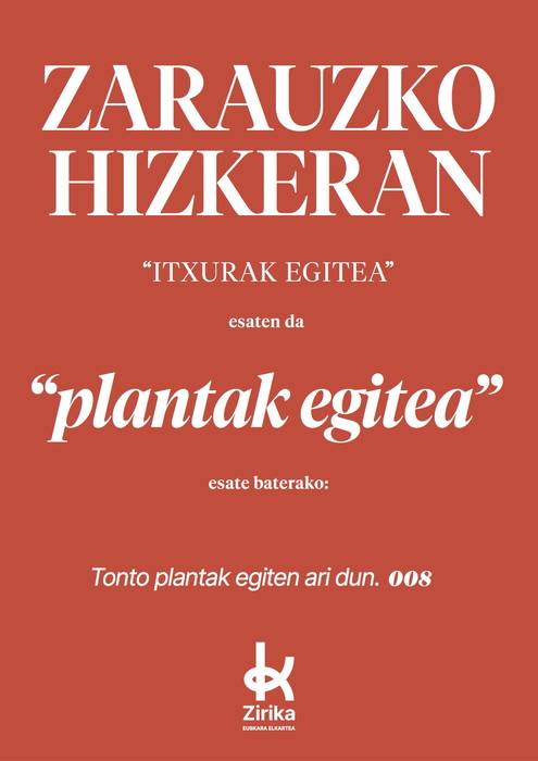 Plantak egitea