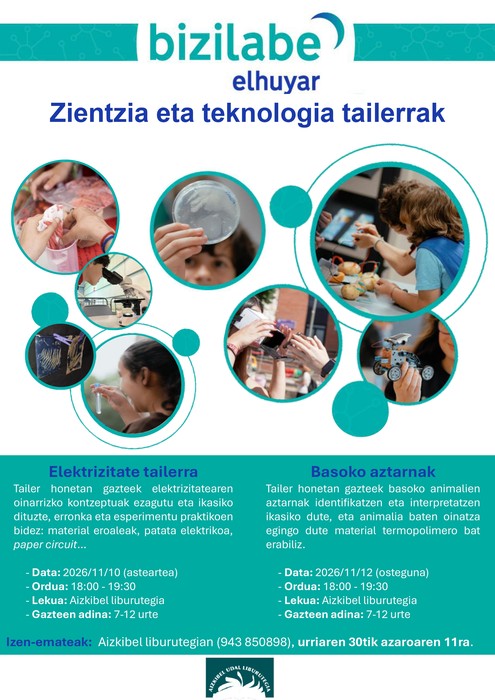 Zientzia tailerra: basoko aztarnak