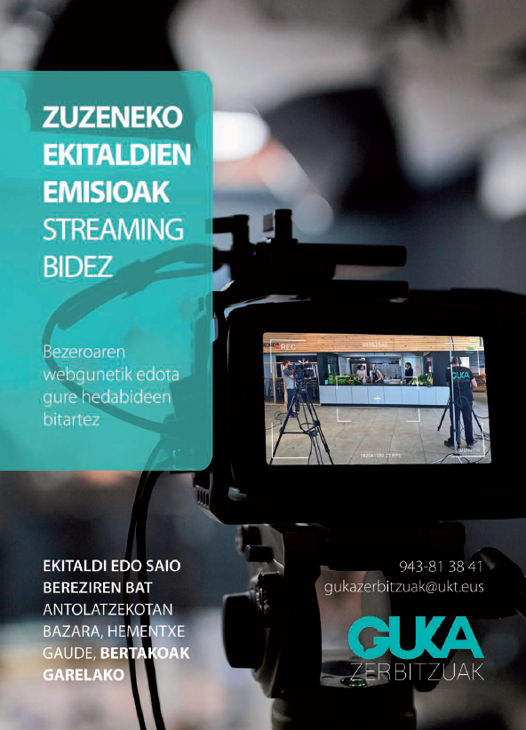 Zure ekitaldia zuzenean