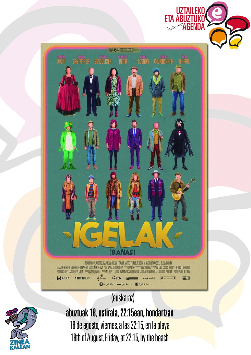 'Igelak' filma emango da ostiralean, euskaraz