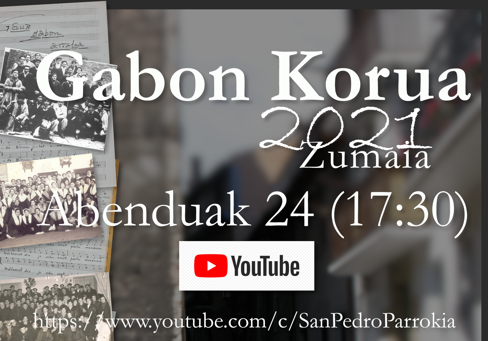 Gabon Korua zuzenean Youtube-n