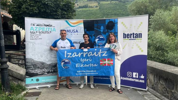 Izarraitz igeri elkartearen zozketan Marga Iribarren izan da saritua