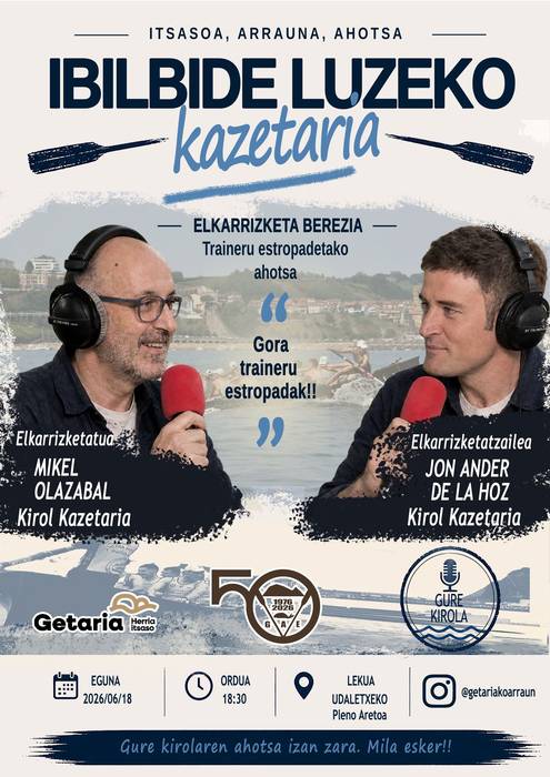 Hitzaldia: 'Traineru estropadetako ahotsa'