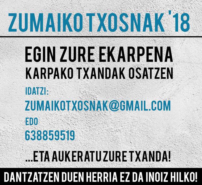 Santelmoetako txosnetan txandak egiteko jendea behar da