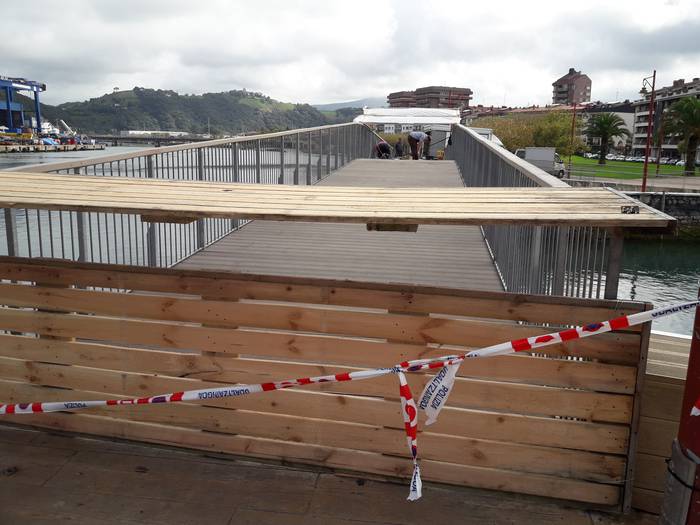 Hasi dira Moilaberriko zubia konpontzeko lanak