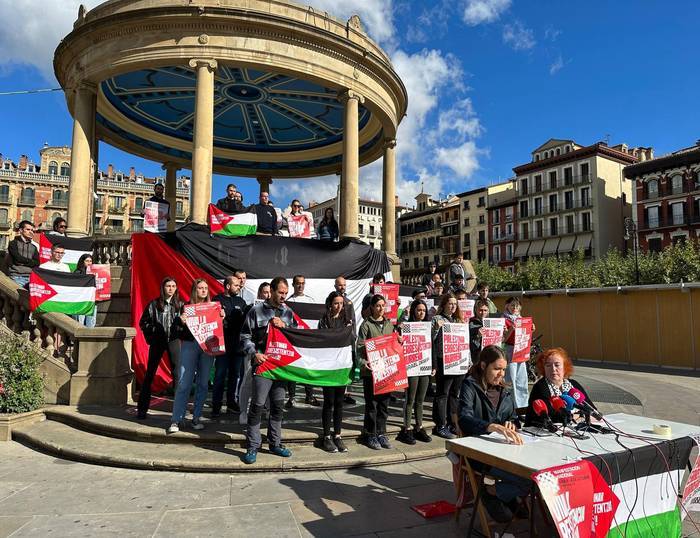 Palestinaren alde Iruñean egingo duten manifestaziorako autobusa jarri dute kostaldetik