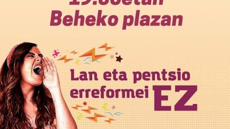 Lan, pentsio eta bizi baldintza duinen alde mobilizatzera deitu dute hainbat eragilek