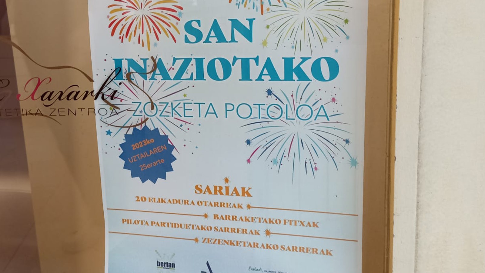Saninazioetako zozketa antolatu du Bertanek