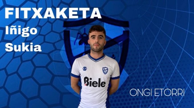 Iñigo Sukia atzelaria fitxatu du Lagun Onakek