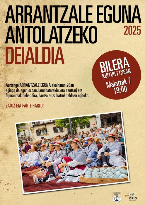 Bilera: Arrantzale Eguna antolatzeko bilera irekia