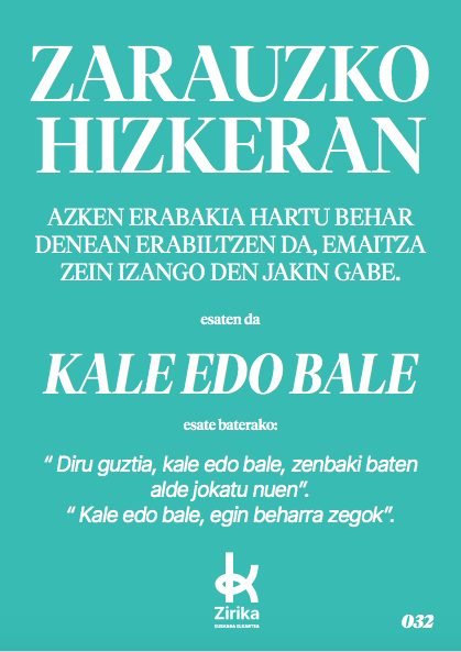 Kale edo bale