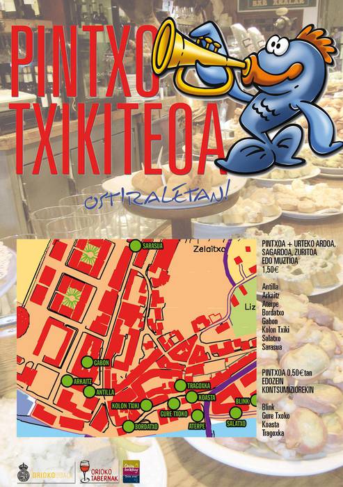 Ostiraletan pintxo txikiteoa itzuliko da Orion