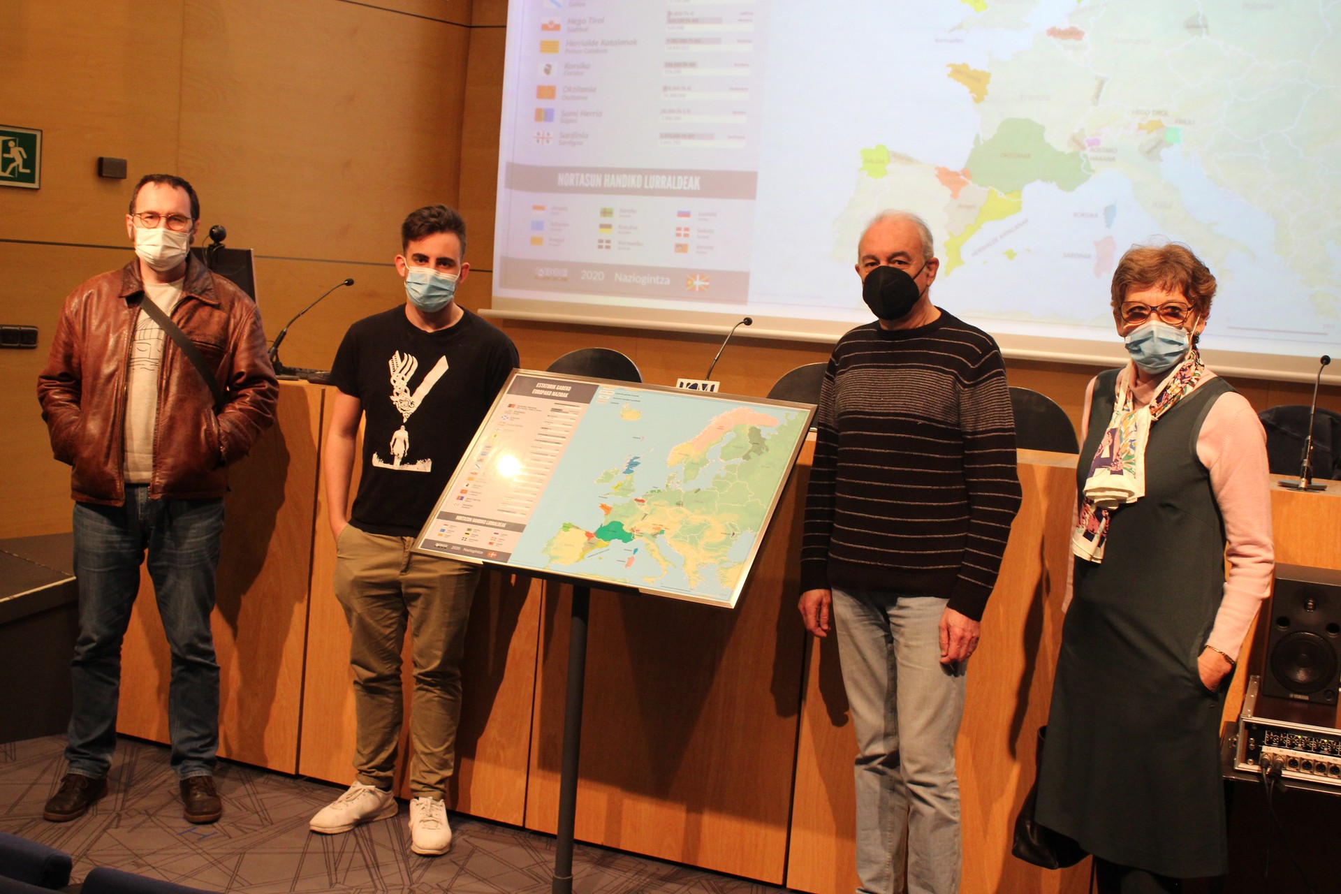 Estaturik gabeko Europako nazioen mapa aurkeztu du Naziogintza Taldeak