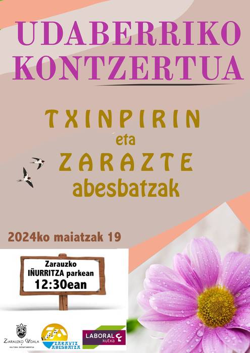 Udaberriko kontzertua: Txinpirin eta Zarazte abesbatzak