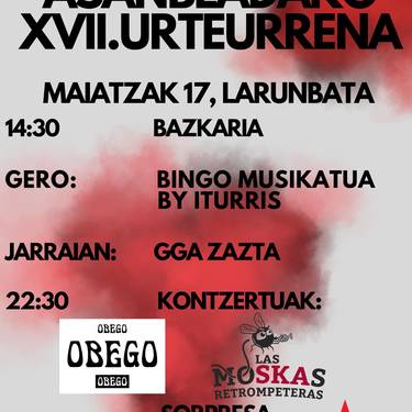 Getariako Gazte Asanbladaren XVII. Urteurrena