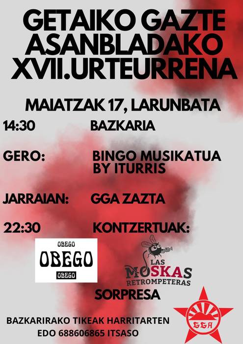 Getariako Gazte Asanbladaren XVII. Urteurrena