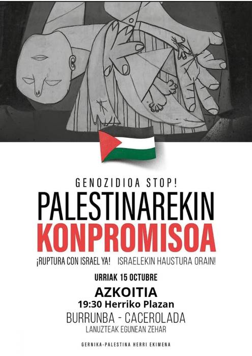 Gernika-Palestinaren elkarretaratze zaratatsua