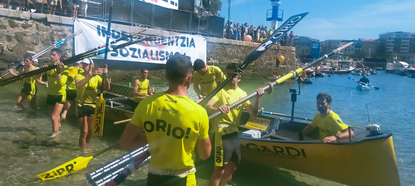 Orio Orialkiko mutilak bosgarren sailkatu dira Donostiako Banderako lehen jardunaldian