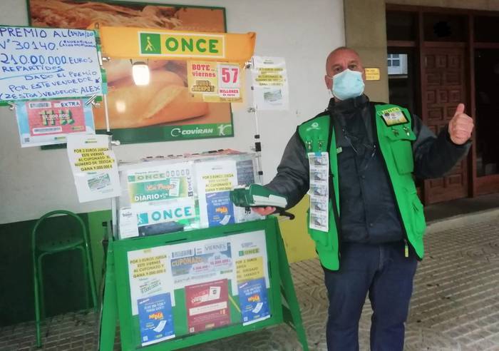 ONCEren zozketak 35.000 euroko saria utzi du Azpeitian eta Zestoan