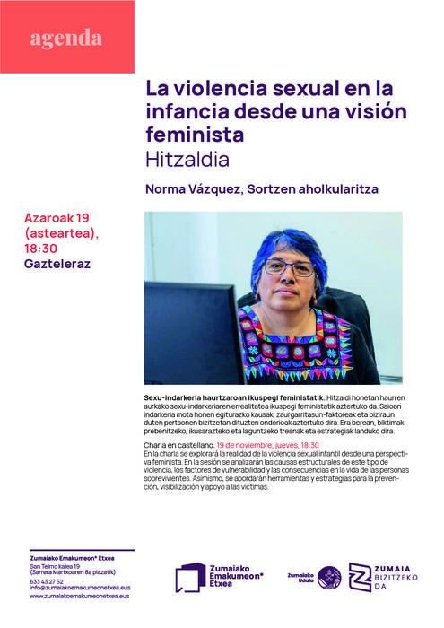 Hitzaldia: 'La violencia sexual en la infancia desde una vision feminista'