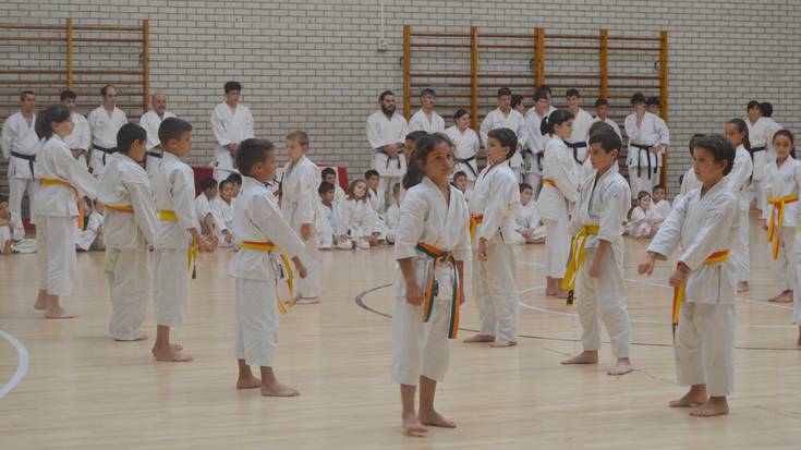 Karate eskolako ikasleen erakustaldia ostiralean, Balda plazan