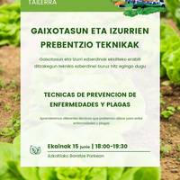 Furgobaratza tailerra: 'Gaixotasun eta izurrien prebentzio teknikak'