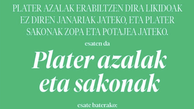 Plater azalak eta sakonak