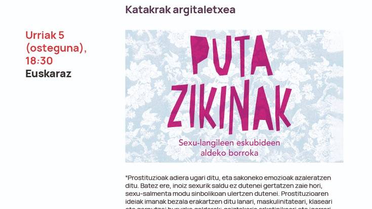 'Puta zikinak' liburuaren aurkezpena