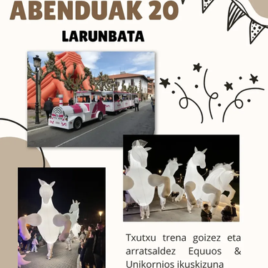 Txu-txu trena eta 'Equuos & Unikornios' ikuskizuna