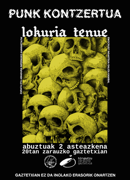 Kontzertua: Tenue eta Lokuria