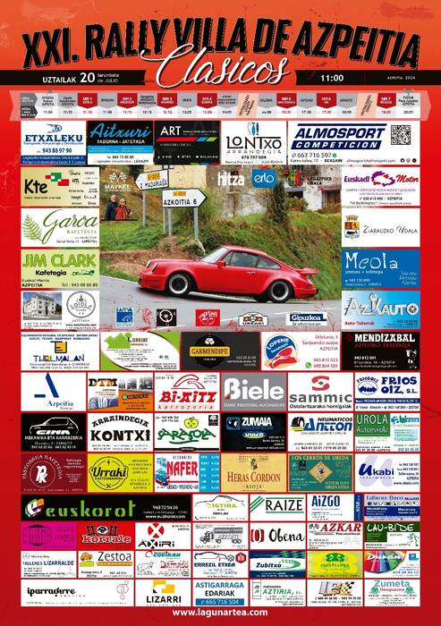 Azpeitiko XXI. Rallye Klasikoak - Autoen geldialdia