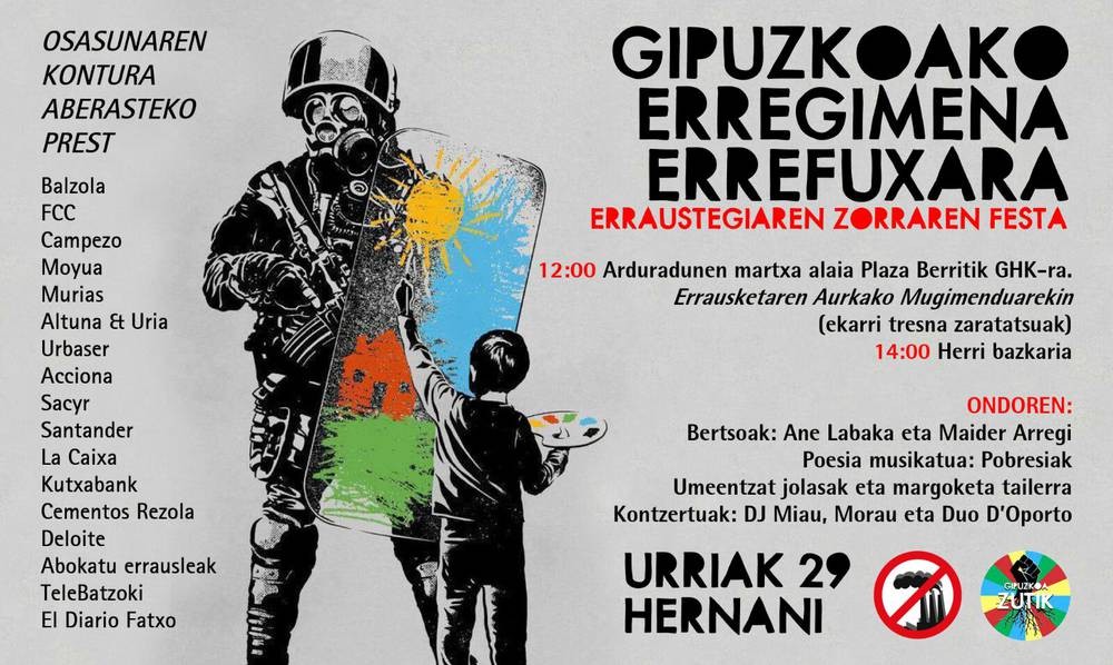 Erraustegiaren zorraren festara joateko deia