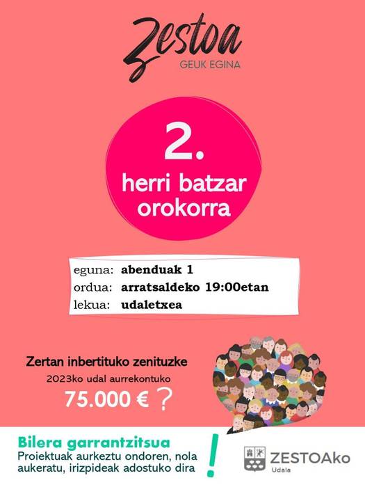 Aurrekontu parte hartzaileen bigarren batzarra