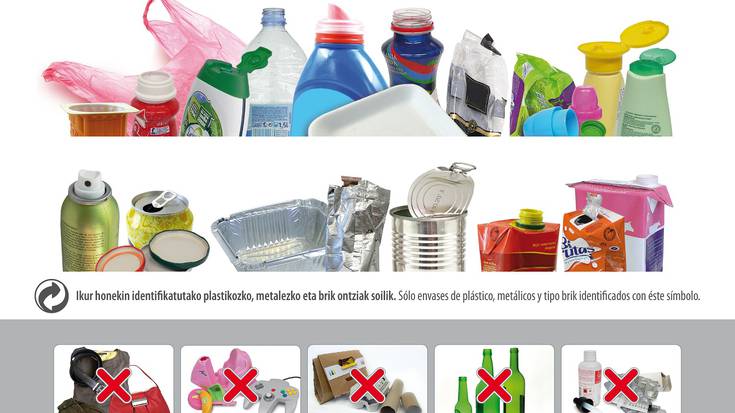 Ontzi arinak eta papera eta kartoia gaika hobeto biltzeko kanpaina