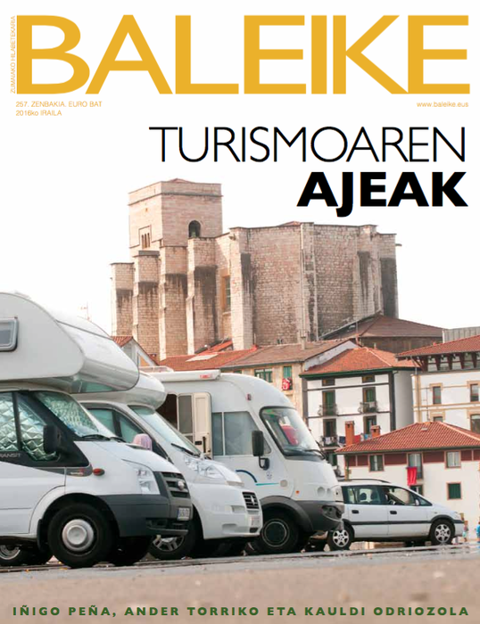 Turismoaren inguruko lehen erreportajea, iraileko Baleike aldizkarian