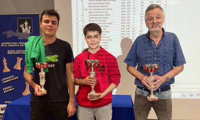 Partida azkarren Gipuzkoako xake txapelketa irabazi du Oier Sarasketak