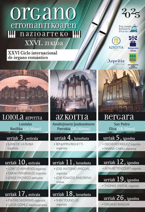 Kontzertua: 26. Nazioarteko Organo Erromantikoaren zikloa