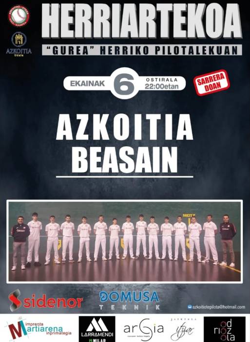 Herriartekoaren final laurdenetako itzulerakoa: Azkoitia-Beasain