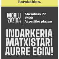 Elkarretaratzea: 'Indarkeria matxistari aurre egin!'