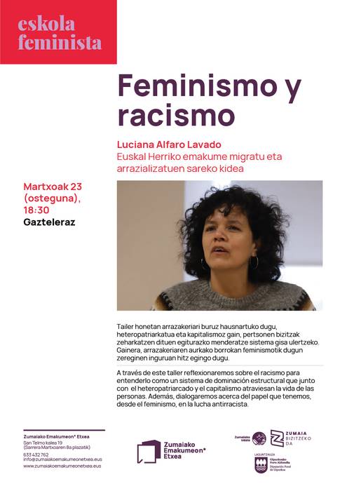 Eskola feminista Emakumeon* Etxean: Feminismo y racismo