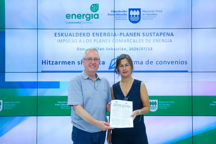 Energia planak sustatzeko aldundiaren diru laguntza jaso du Iraurgi Berritzenek