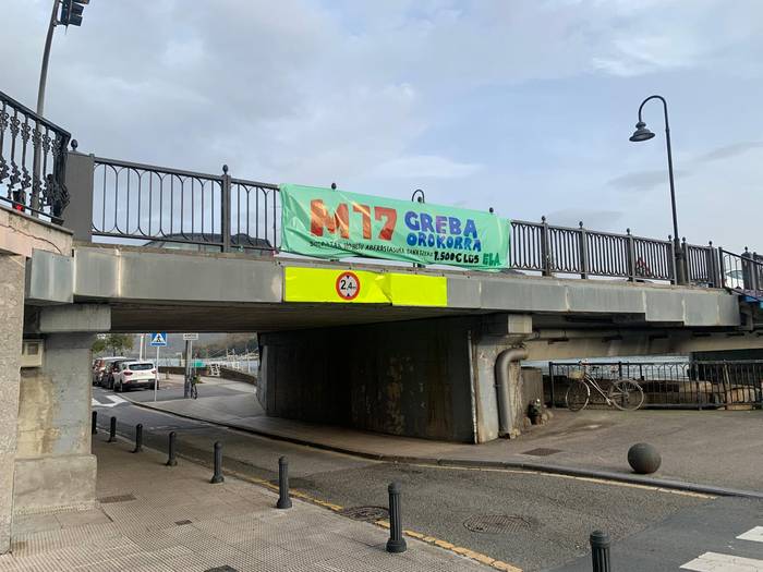 Manifestazioa egingo dute Orion M17ko greba egunean